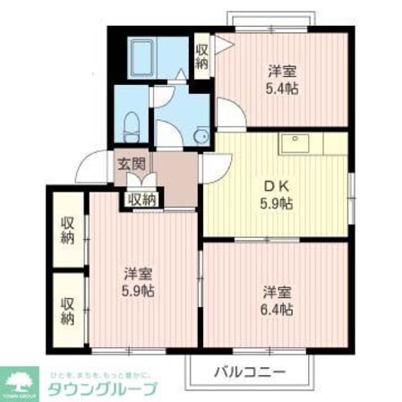 パークサイドディアスIIの物件間取画像